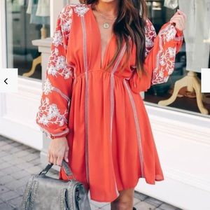 Embroidery dress , brand new